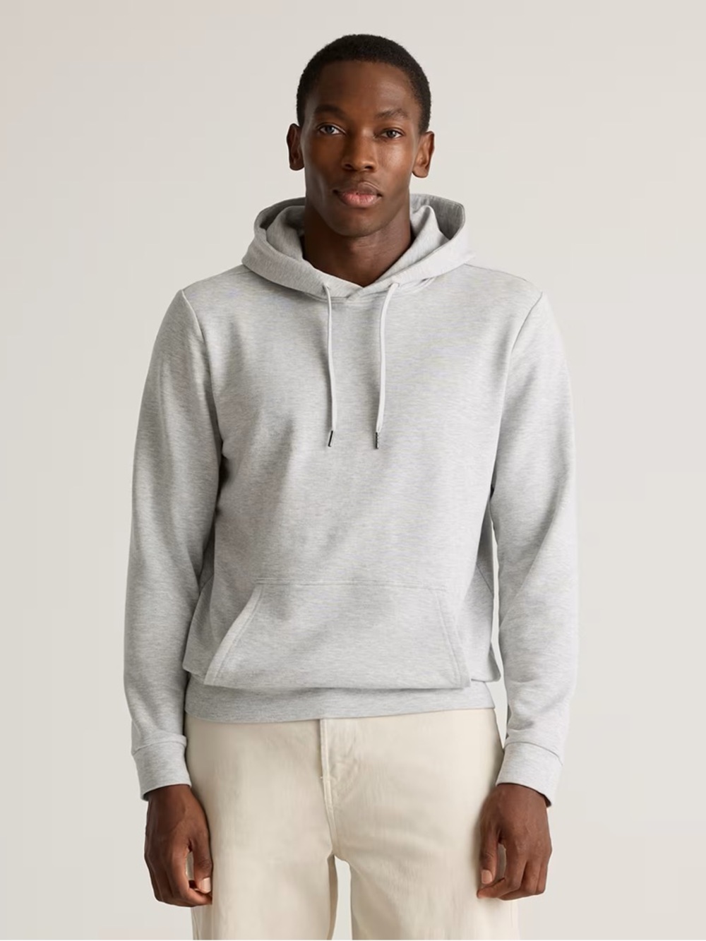 Quince Supersoft Fleece Pullover Hoodie NWT Size XL Gray